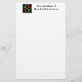 Voetbalspelers die naar het balpatroon lopen briefpapier (Voorkant)