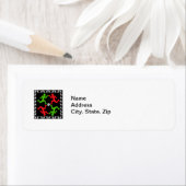 Voetbalspelers die naar het balpatroon lopen etiket (Insitu)