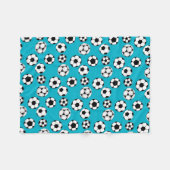 Voetbalspelers Fleece Deken (Voorkant (Horizontaal))