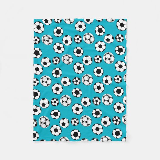 Voetbalspelers Fleece Deken (Voorkant)
