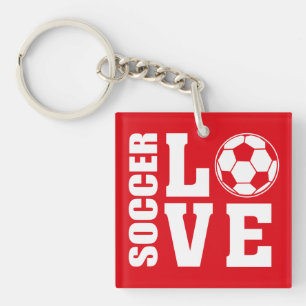 Voetbalspelers, liefdesvoetbal sleutelhanger