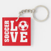 Voetbalspelers, liefdesvoetbal sleutelhanger (Achterkant)