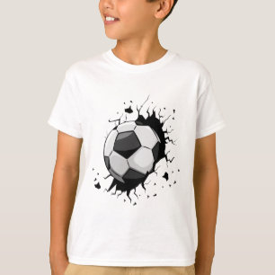 Voetbalspelers Voetbalteam Grafische sporten Voetb T-shirt