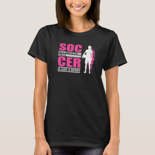 Voetbalspelers Vokkerteam Grafische vrouwen Meisje T-shirt