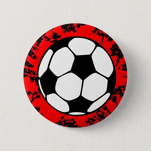 voetbalsplAT. Ronde Button 5,7 Cm (Voorkant)