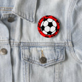 voetbalsplAT. Ronde Button 5,7 Cm (In situ)