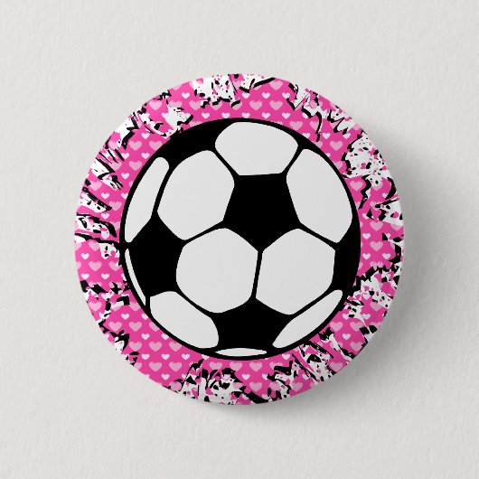 voetbalsplAT. Ronde Button 5,7 Cm (Voorkant)