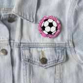 voetbalsplAT. Ronde Button 5,7 Cm (In situ)