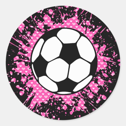 voetbalsplAT. Ronde Sticker (Voorkant)