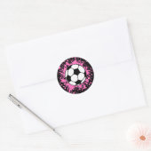 voetbalsplAT. Ronde Sticker (Envelop)