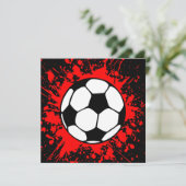 voetbalsplatt kaart (Staand voorkant)