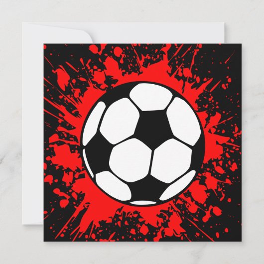 voetbalsplatt kaart (Voorkant)