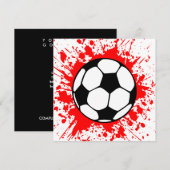 voetbalsplatt kaart (Voorkant / Achterkant)