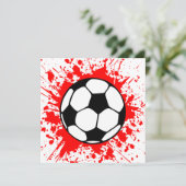 voetbalsplatt kaart (Staand voorkant)