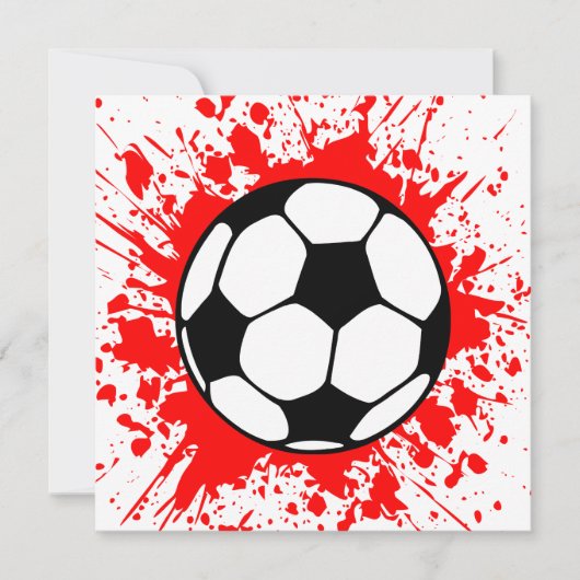 voetbalsplatt kaart (Voorkant)