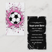 voetbalsplatt visitekaartje (Voorkant / Achterkant)