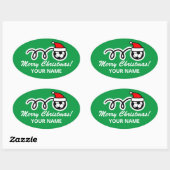 Voetbalsport grote aangepaste kerstcadeau stickers (Vel)