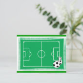 voetbalstadion briefkaart (Staand voorkant)