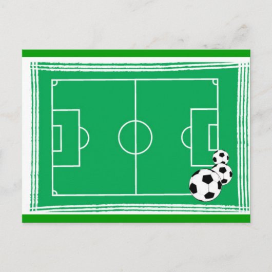 voetbalstadion briefkaart (Voorkant)