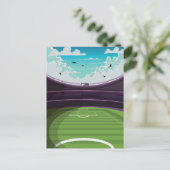 Voetbalstadion Feestdagenkaart (Staand voorkant)