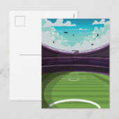 Voetbalstadion Feestdagenkaart (Voorkant / Achterkant)