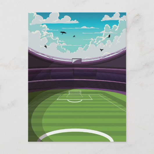 Voetbalstadion Feestdagenkaart (Voorkant)