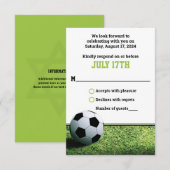 Voetbalstadion in Night Bar Mitzvah RSVP (KLEIN) (Voorkant / Achterkant)