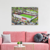 Voetbalstadion Kunst - Brentford, Londen Canvas Afdruk (Insitu (Woonkamer))