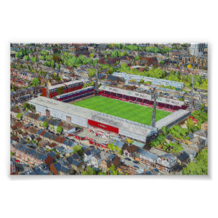 Voetbalstadion Kunst - Brentford, Londen Foto Afdruk