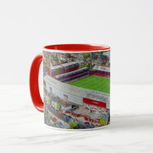 Voetbalstadion Kunst - Brentford, Londen Mok
