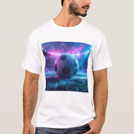 Voetbalstadion met Football stijl T-shirt