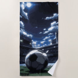 Voetbalstadion Nacht Scène Strandlaken