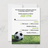 Voetbalstadion 's Avonds Bar Mitswa RSVP Kaart (Voorkant)