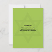 Voetbalstadion 's Avonds Bar Mitzvah RSVP Kaartje Kaart (Achterkant)
