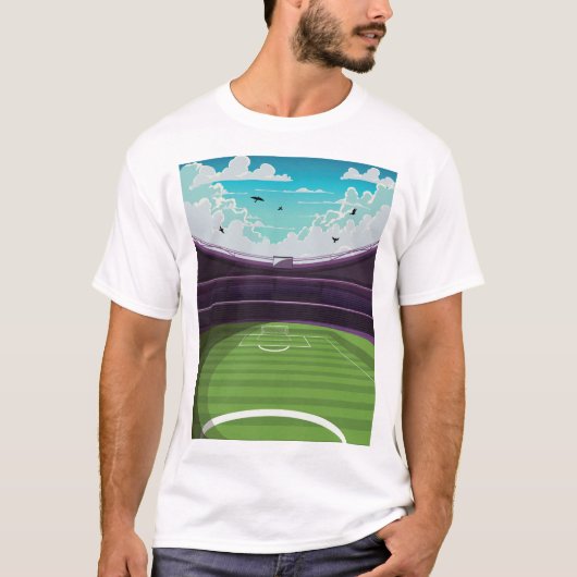 Voetbalstadion T-shirt (Voorkant)