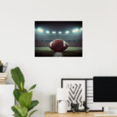 Voetbalstadion Veldlichten Panorama Poster (Thuiskantoor)