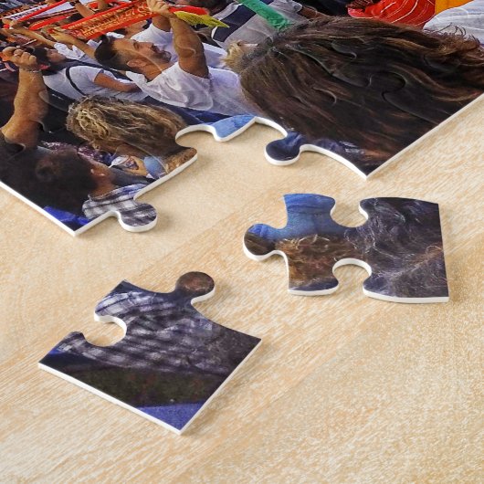 voetbalstadion vol fans legpuzzel (Zijkant)