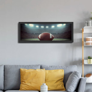 Voetbalstadionlichten Nacht Dramatisch Poster