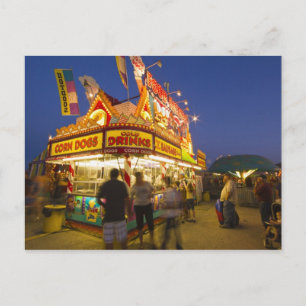 Voetbalstand bij de Northwest Montana Fair in Briefkaart