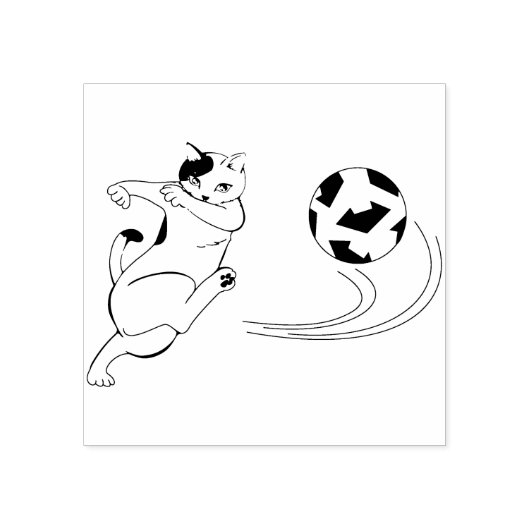 voetbalstempel rubberstempel (Afrduk)