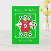 Voetbalster (Arsenal Rood) Kaart (Gele Bloem)