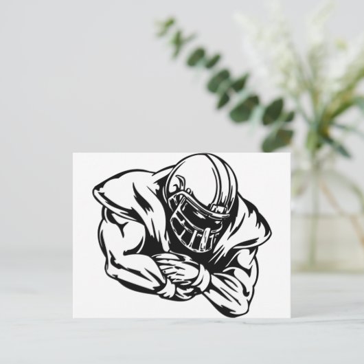 Voetbalster Briefkaart (Staand voorkant)