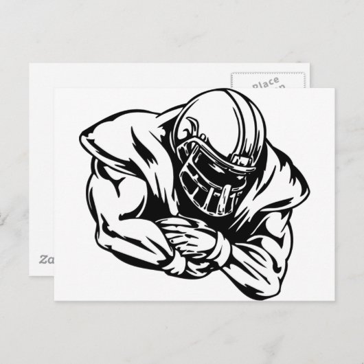 Voetbalster Briefkaart (Voorkant / Achterkant)