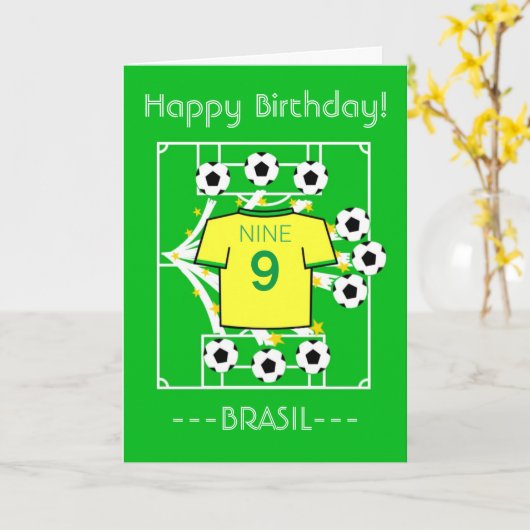 Voetbalster (geel met groene afzetting) kaart (Gele Bloem)