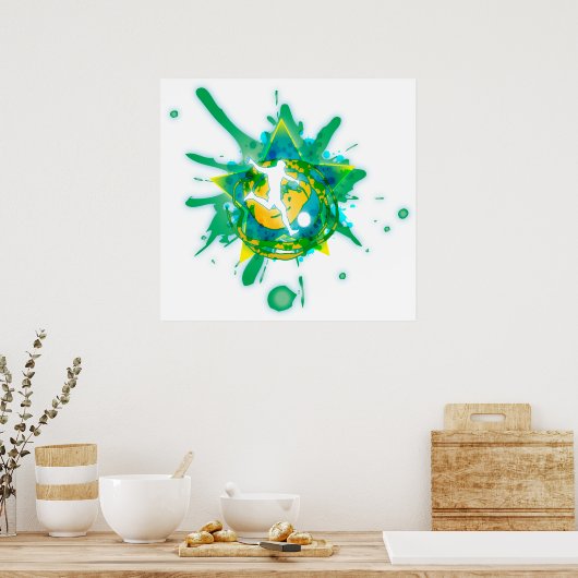 voetbalster poster (Keuken)