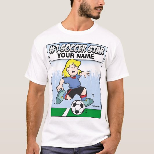 Voetbalster T-shirt (Voorkant)