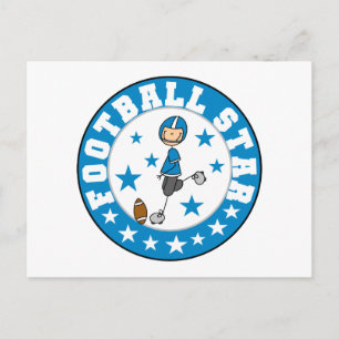 Voetbalster T-shirts en Cadeaus Briefkaart