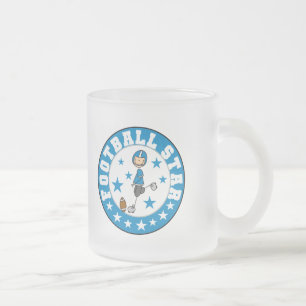 Voetbalster T-shirts en Cadeaus Matglas Koffiemok