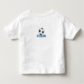 Voetbalster voeg naam en dubbelzijdige tekst toe kinder shirts (Achterkant)