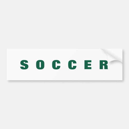 Voetbalsticker Bumpersticker (Voorkant)